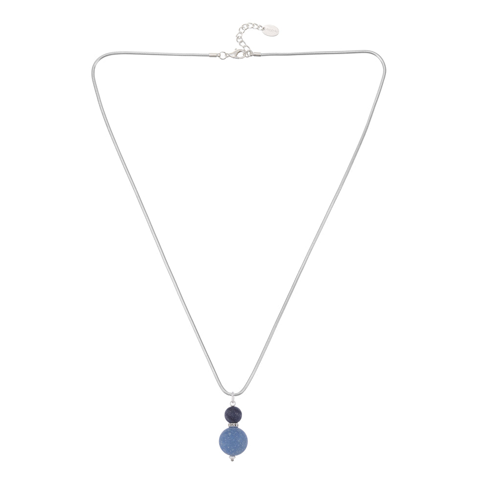 Halskette mit Anhänger aus echtem Blauem Aventurin