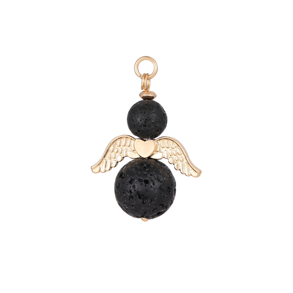 ANDREANI Adventskalender Lavasteine goldfarbig Andreani – Handgemachter Schmuck