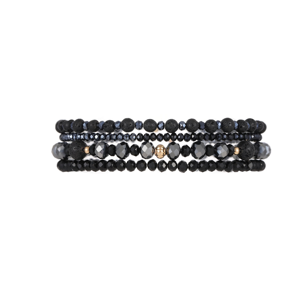 ANDREANI Adventskalender Lavasteine goldfarbig Andreani – Handgemachter Schmuck