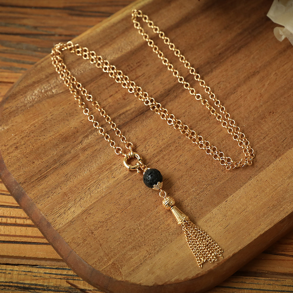 ANDREANI Adventskalender Lavasteine goldfarbig Andreani – Handgemachter Schmuck