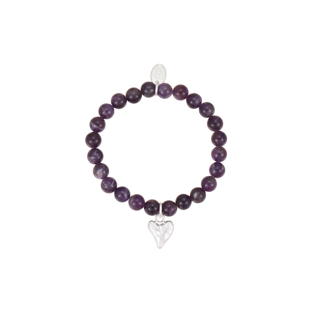 Armband mit echtem Amethyst Andreani – Handgemachter Schmuck