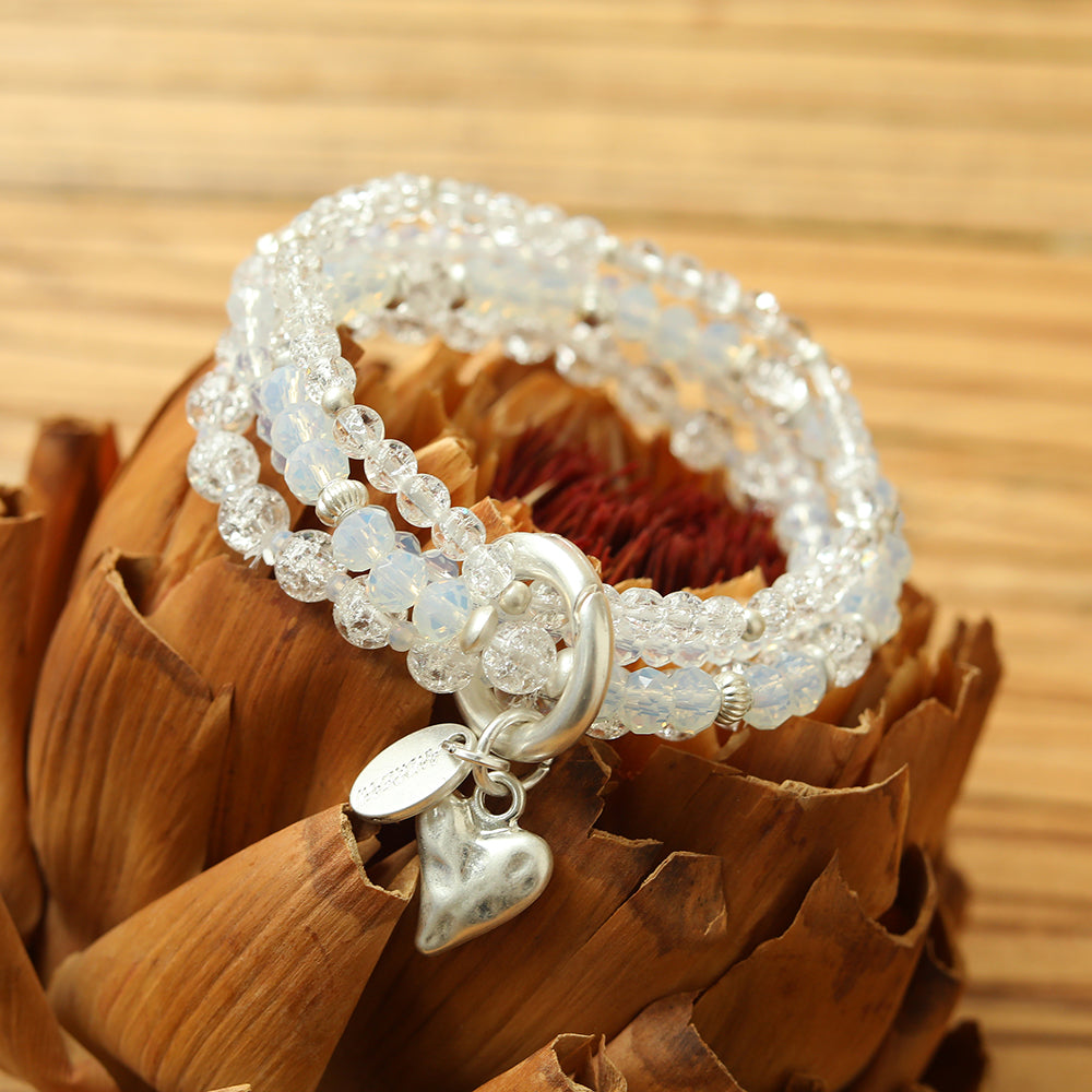 Armband mit echtem Bergkristall Andreani – Handgemachter Schmuck