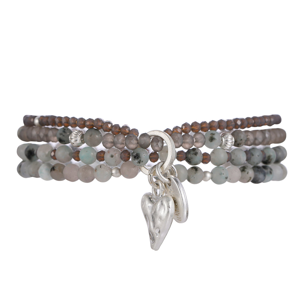 Armband mit echtem Kiwi Jaspis Andreani – Handgemachter Schmuck