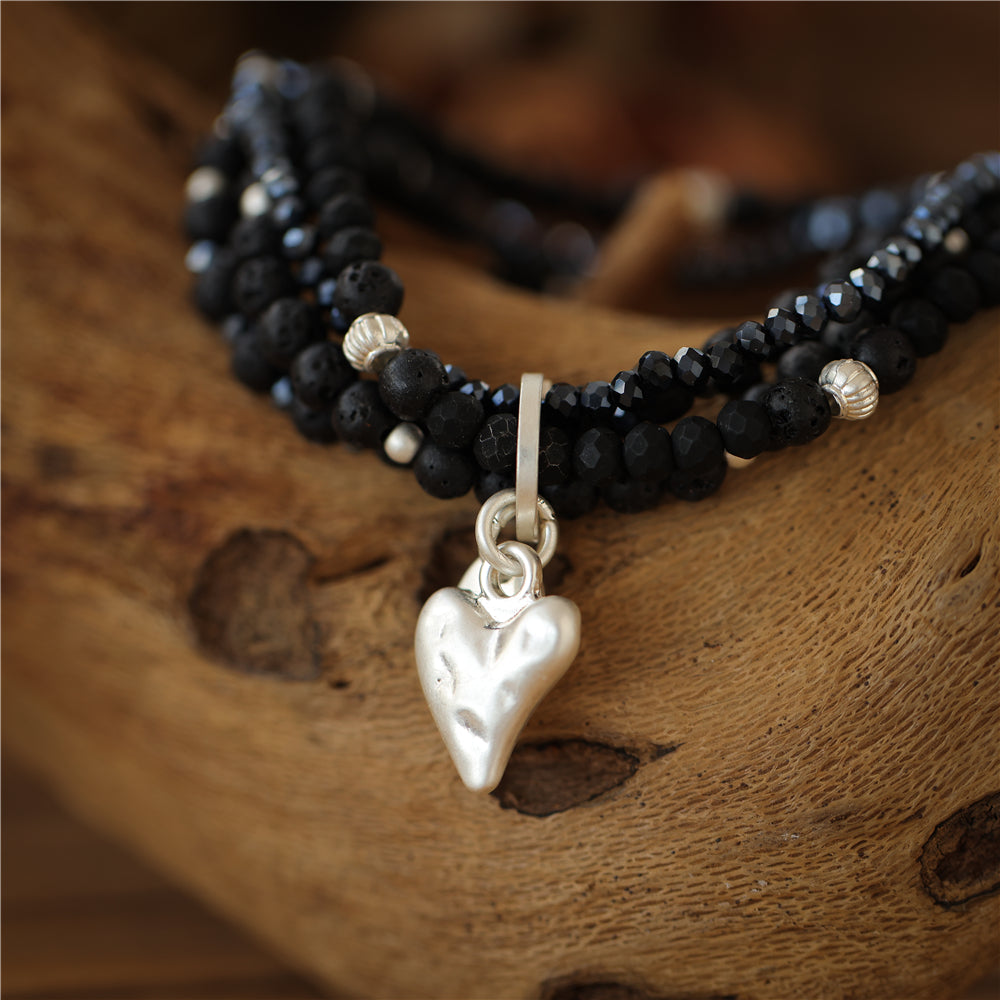 Armband mit echtem Lavastein Andreani – Handgemachter Schmuck