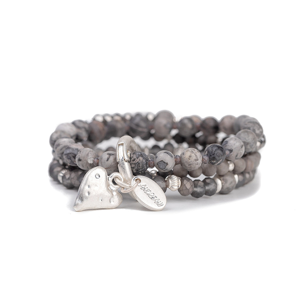Armband mit echtem Picasso Jaspis Andreani – Handgemachter Schmuck
