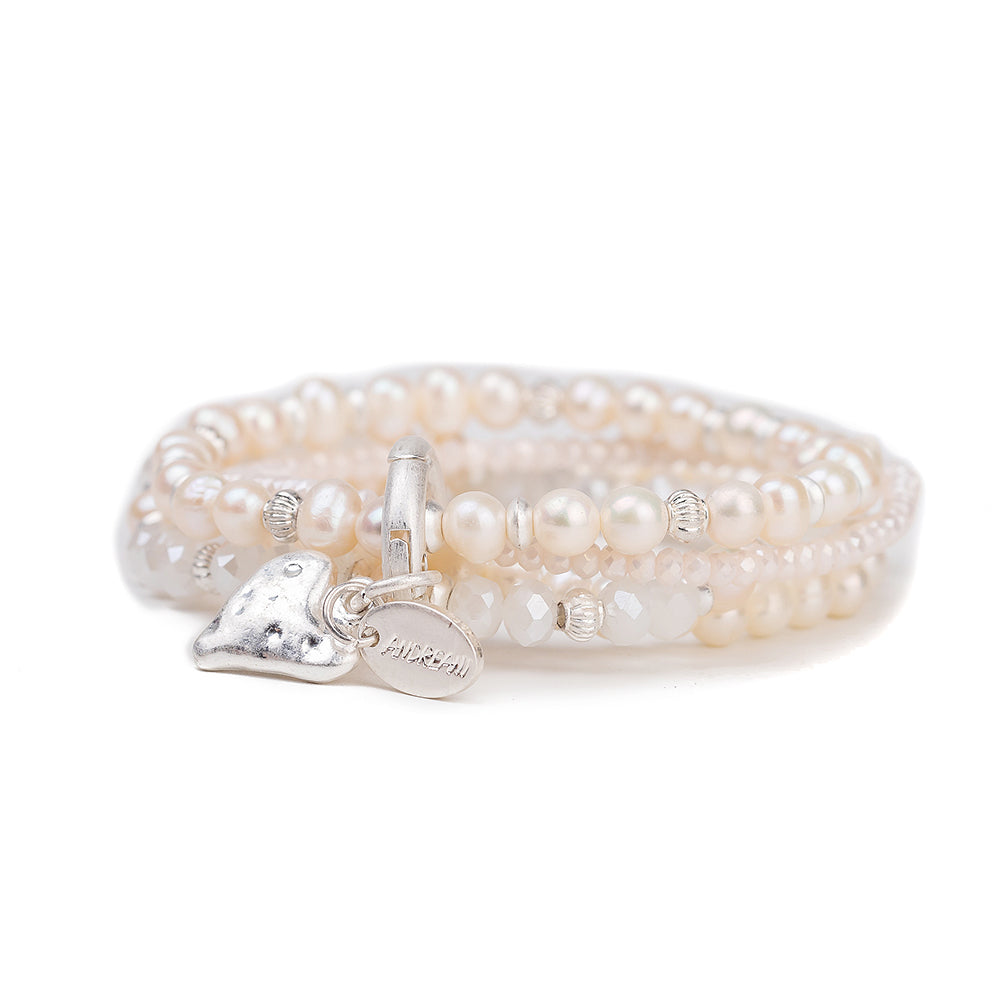 Armband mit echten Süsswasserperlen Andreani – Handgemachter Schmuck