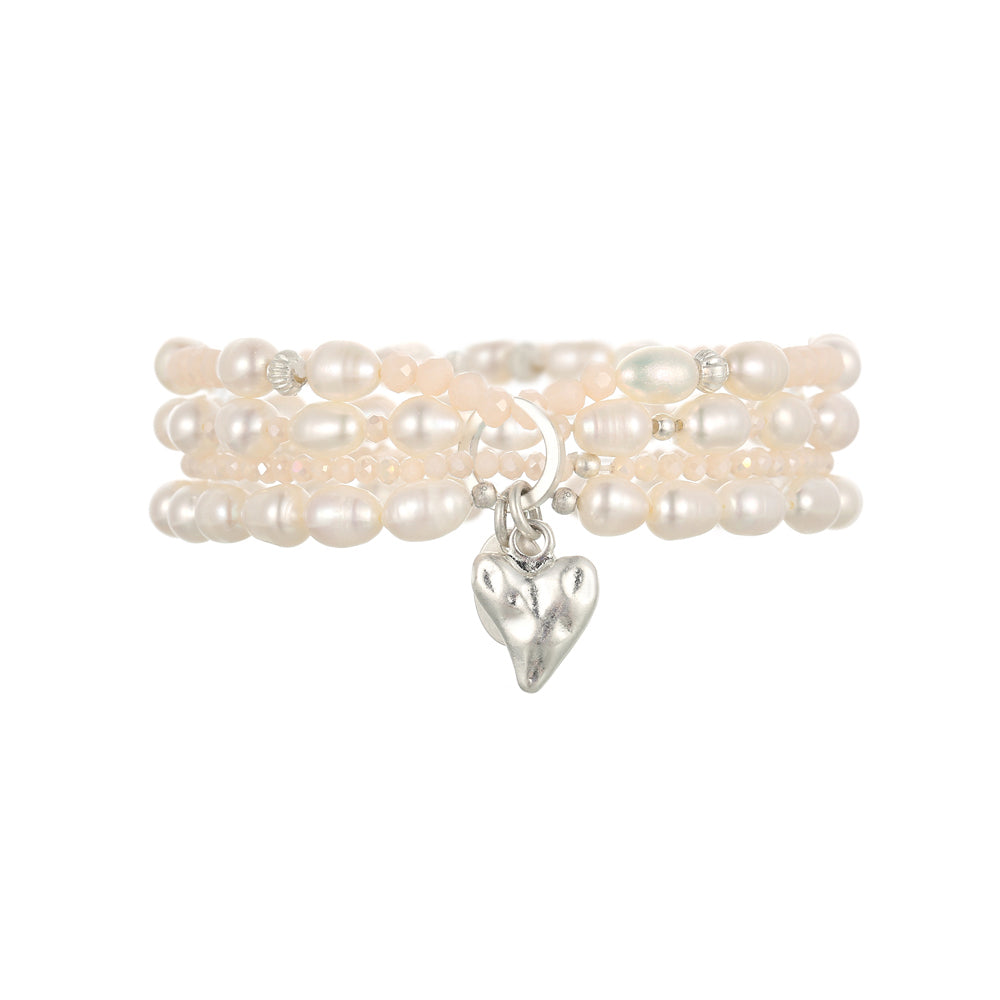 Armband mit echten Süsswasserperlen Andreani – Handgemachter Schmuck