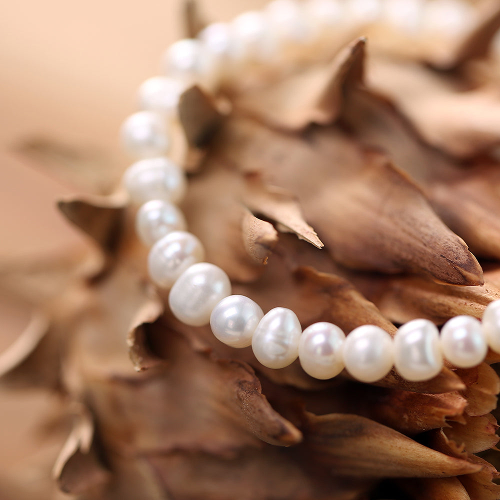 Armband mit echten Süsswasserperlen Andreani – Handgemachter Schmuck