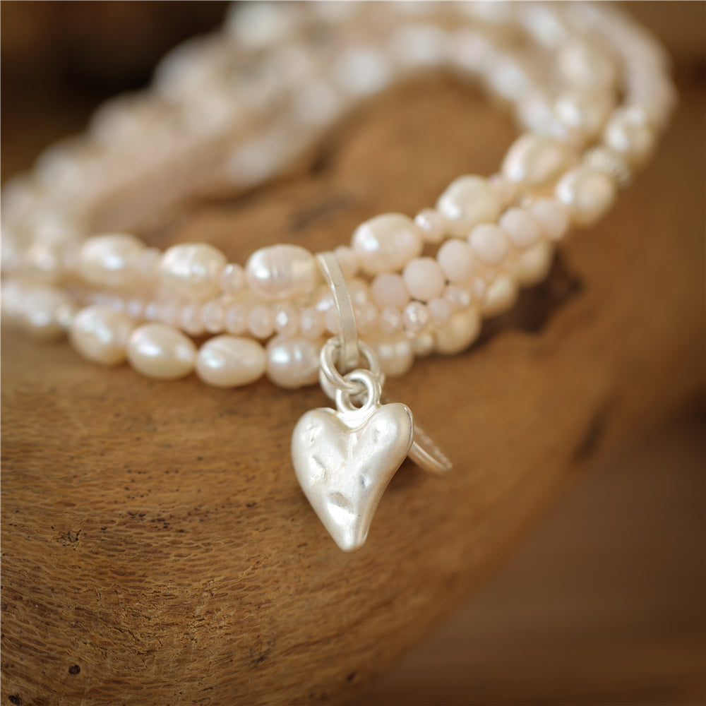 Armband mit echten Süsswasserperlen Andreani – Handgemachter Schmuck