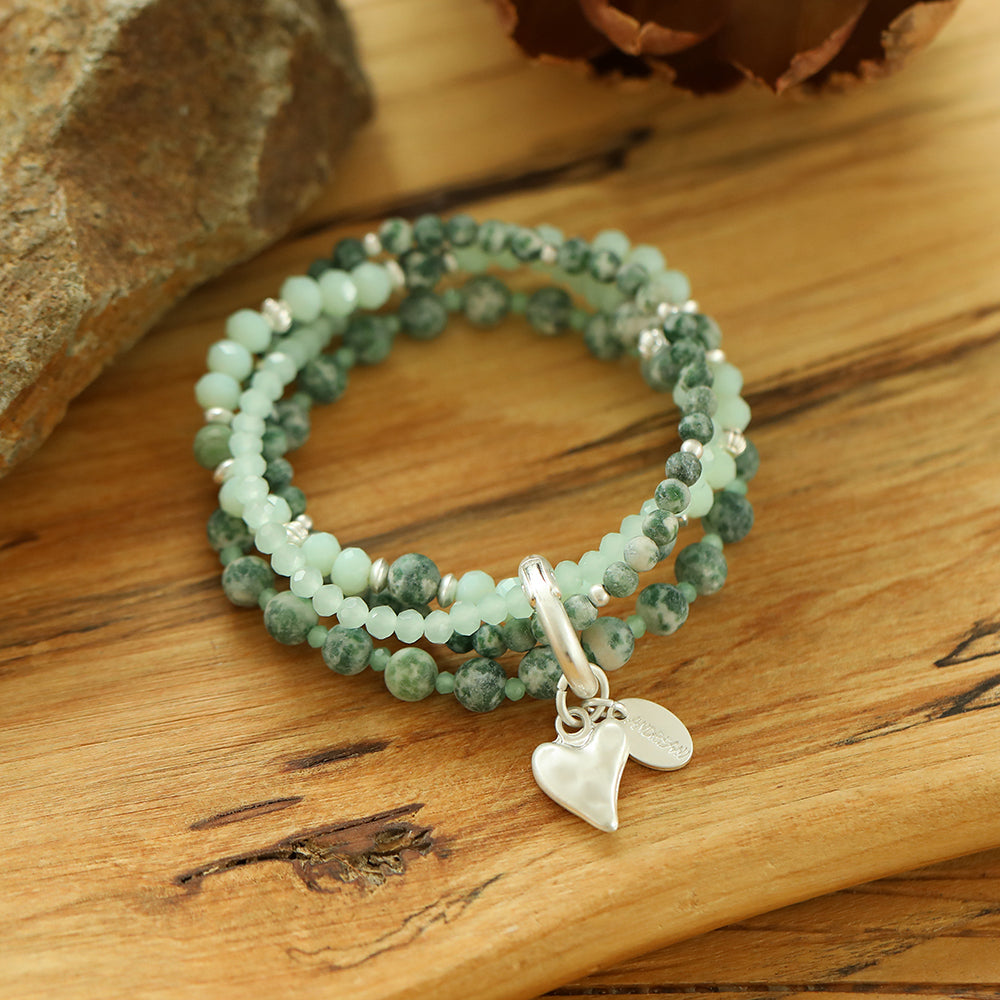 Armband mit echter natürlicher Jade Andreani – Handgemachter Schmuck
