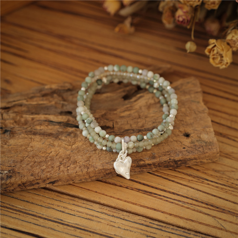 Armband mit echter natürlicher Jade Andreani – Handgemachter Schmuck