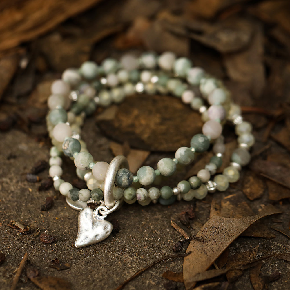 Armband mit echter natürlicher Jade Andreani – Handgemachter Schmuck