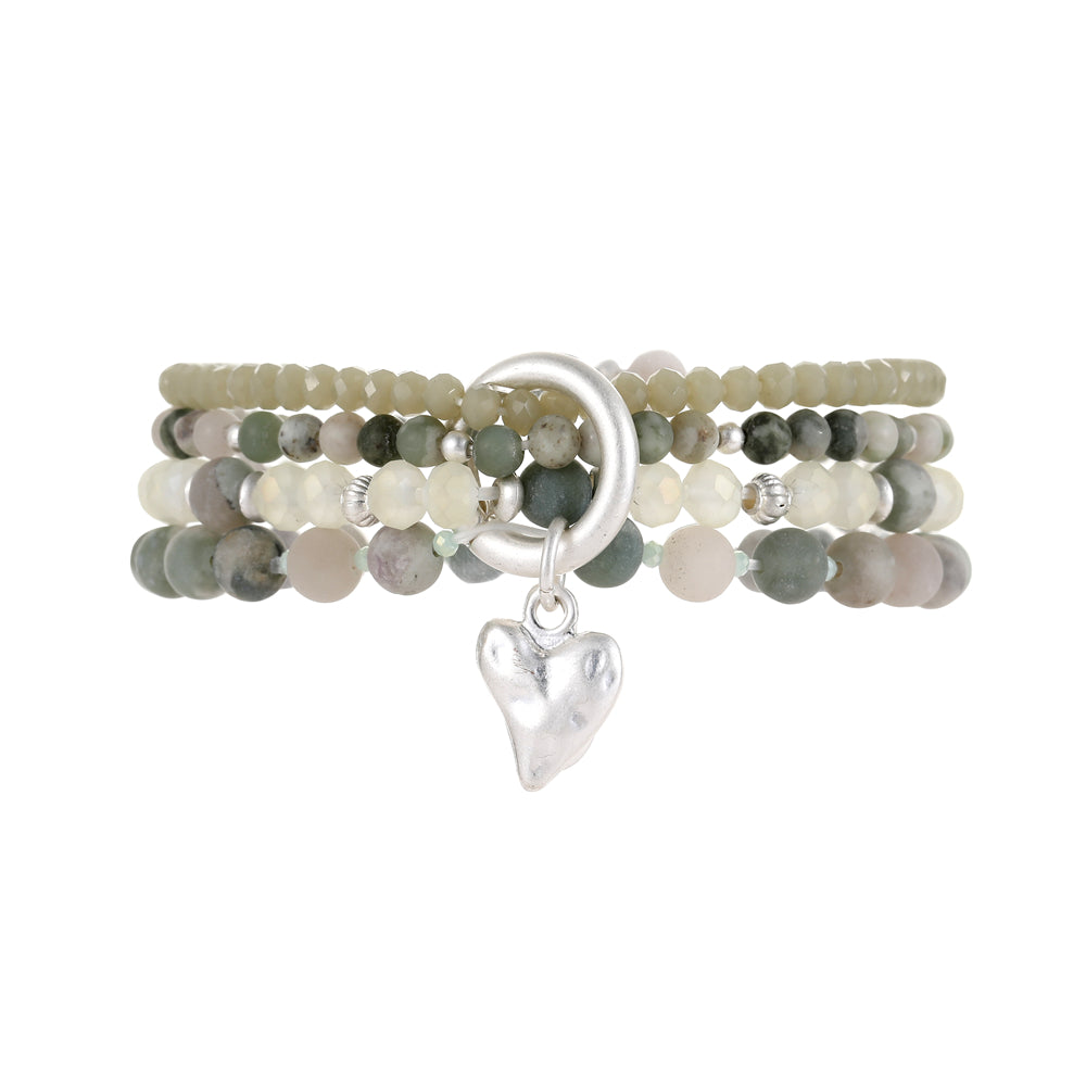 Armband mit echter natürlicher Jade Andreani – Handgemachter Schmuck