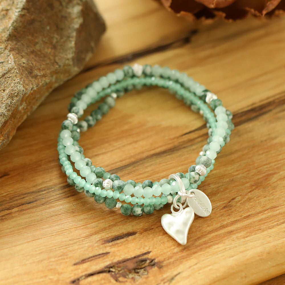 Armband mit echter natürlicher Jade Andreani – Handgemachter Schmuck