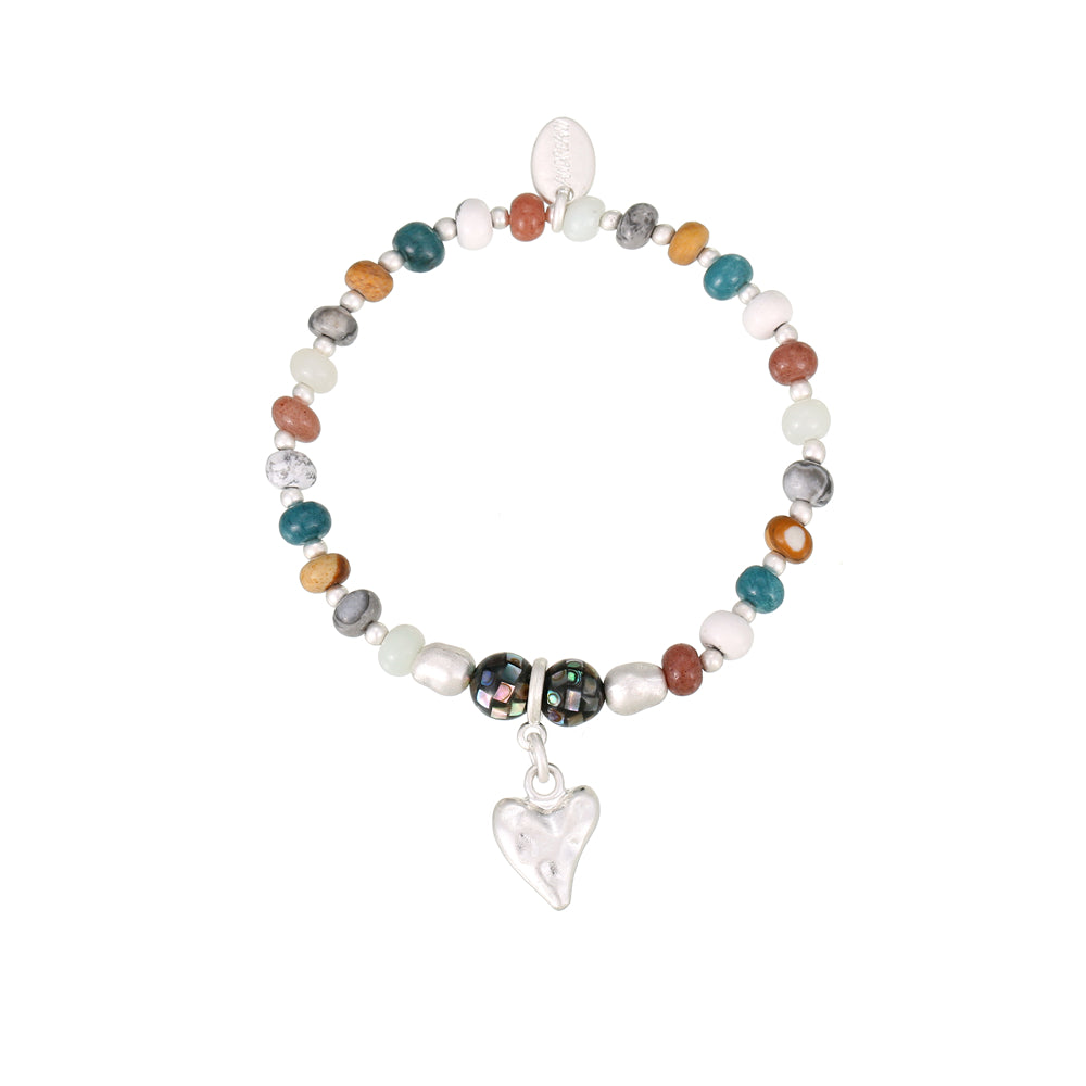 Armband mit echten Steinen mix
