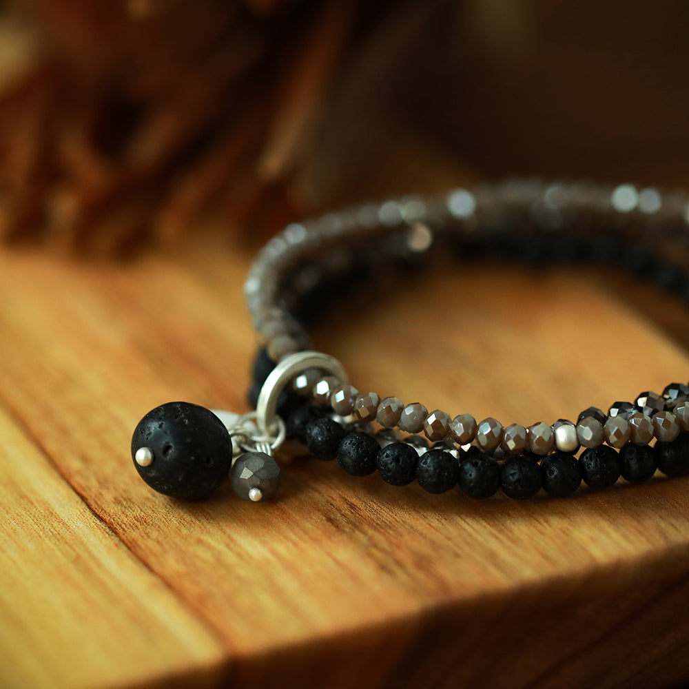 Armband aus Lavastein