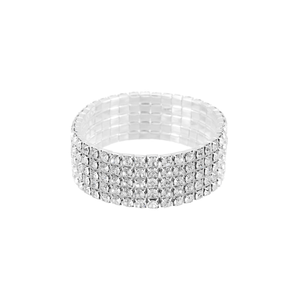 Armband aus hochwertig rhodiniertem Metall