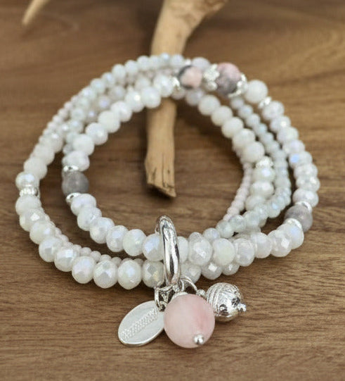 Armband aus Rotem Jaspis mit Anhänger