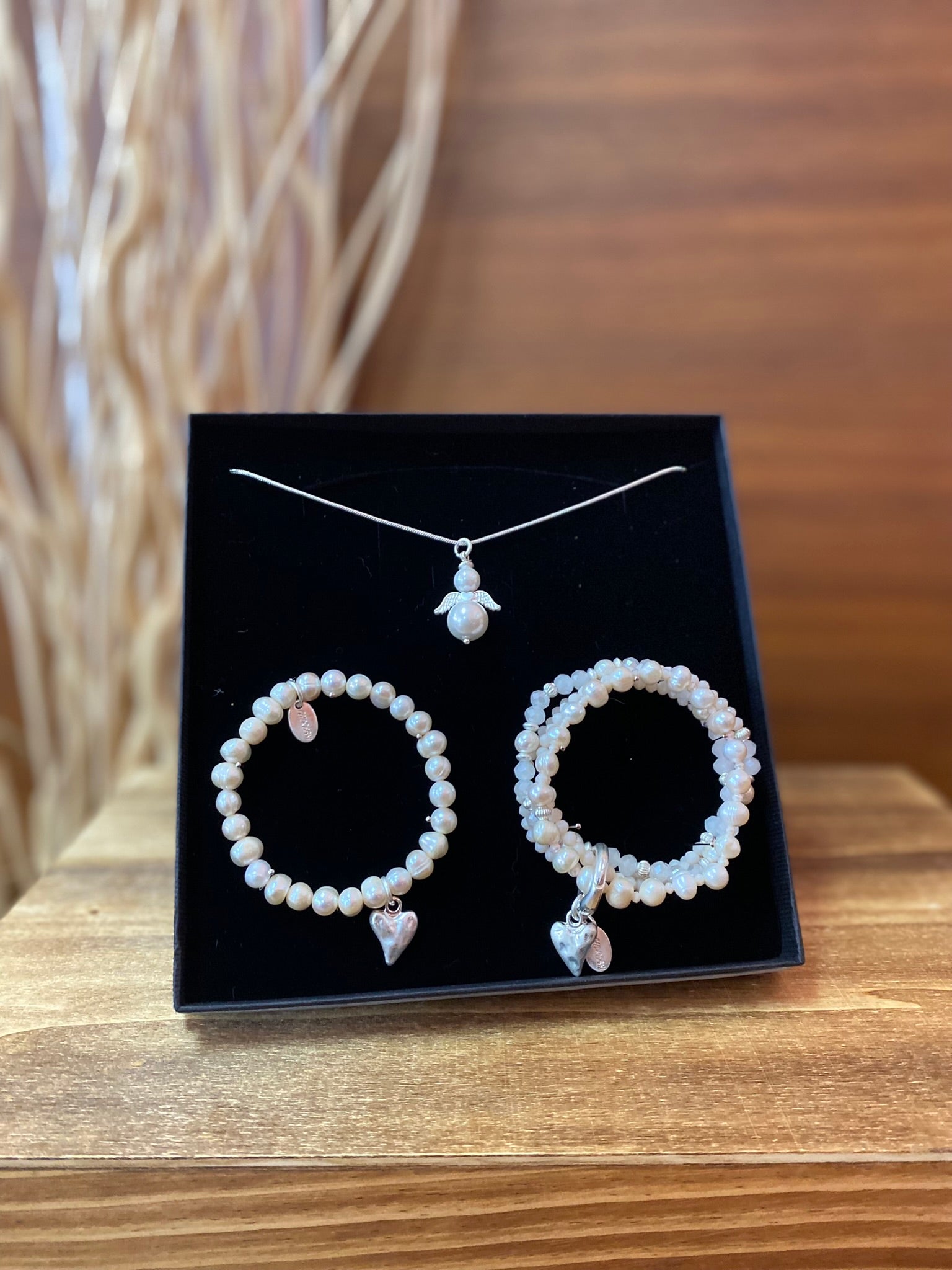 Geschenkset "Engel" aus Perlen Andreani – Handgemachter Schmuck