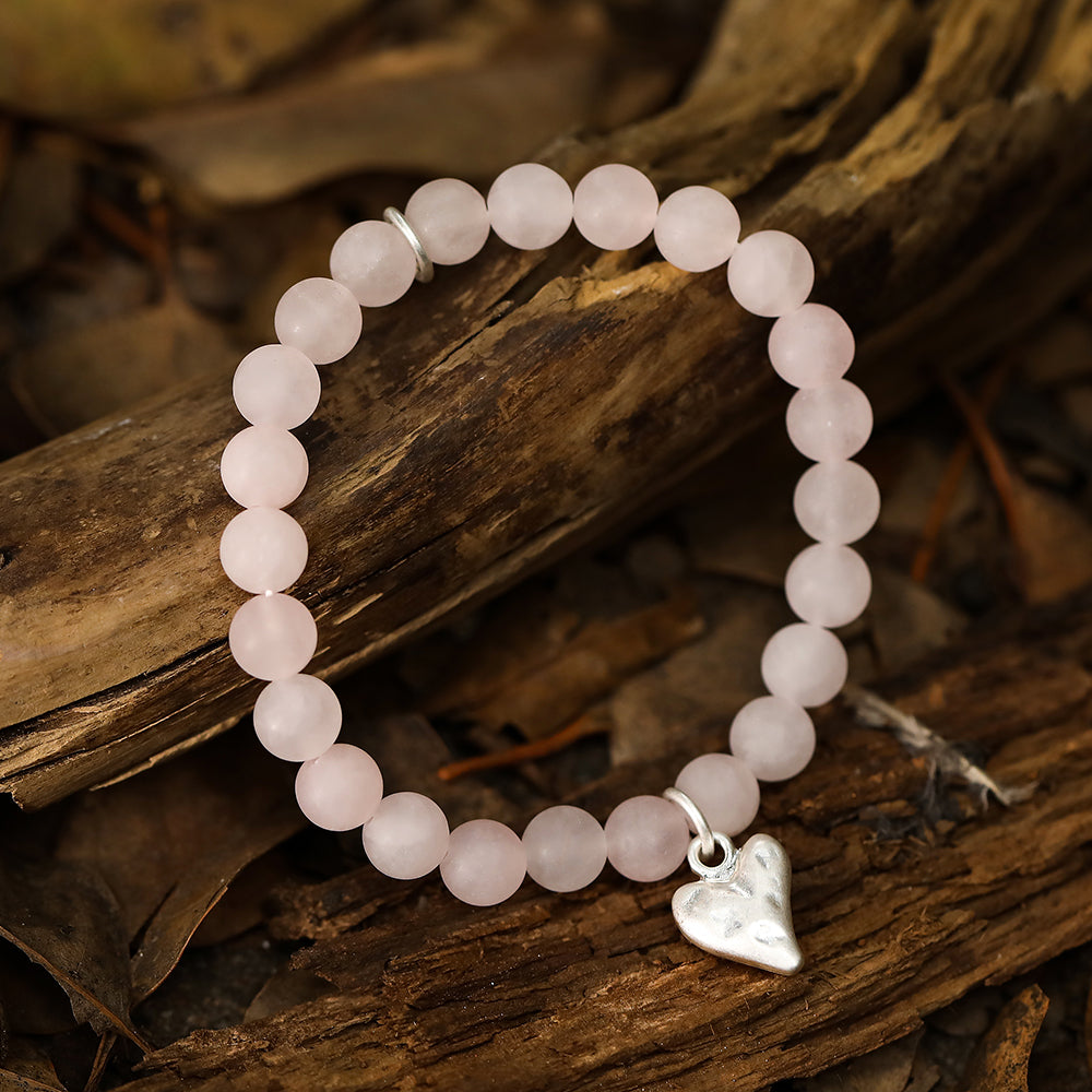 Geschenkset "Engel" aus Rosenquarz Andreani – Handgemachter Schmuck