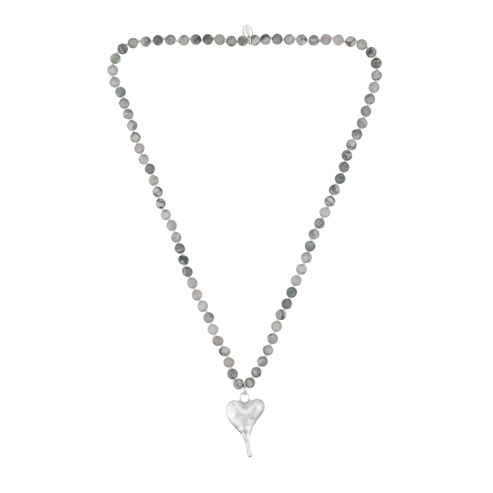 Geschenkset Kette und Armband aus echtem natürlichen Jade Andreani – Handgemachter Schmuck