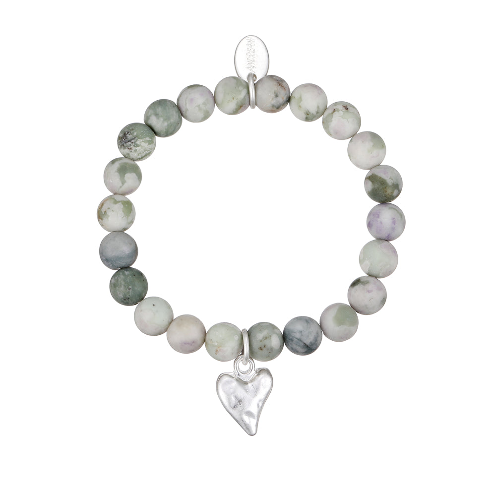 Geschenkset Kette und Armband aus echtem natürlichen Jade Andreani – Handgemachter Schmuck