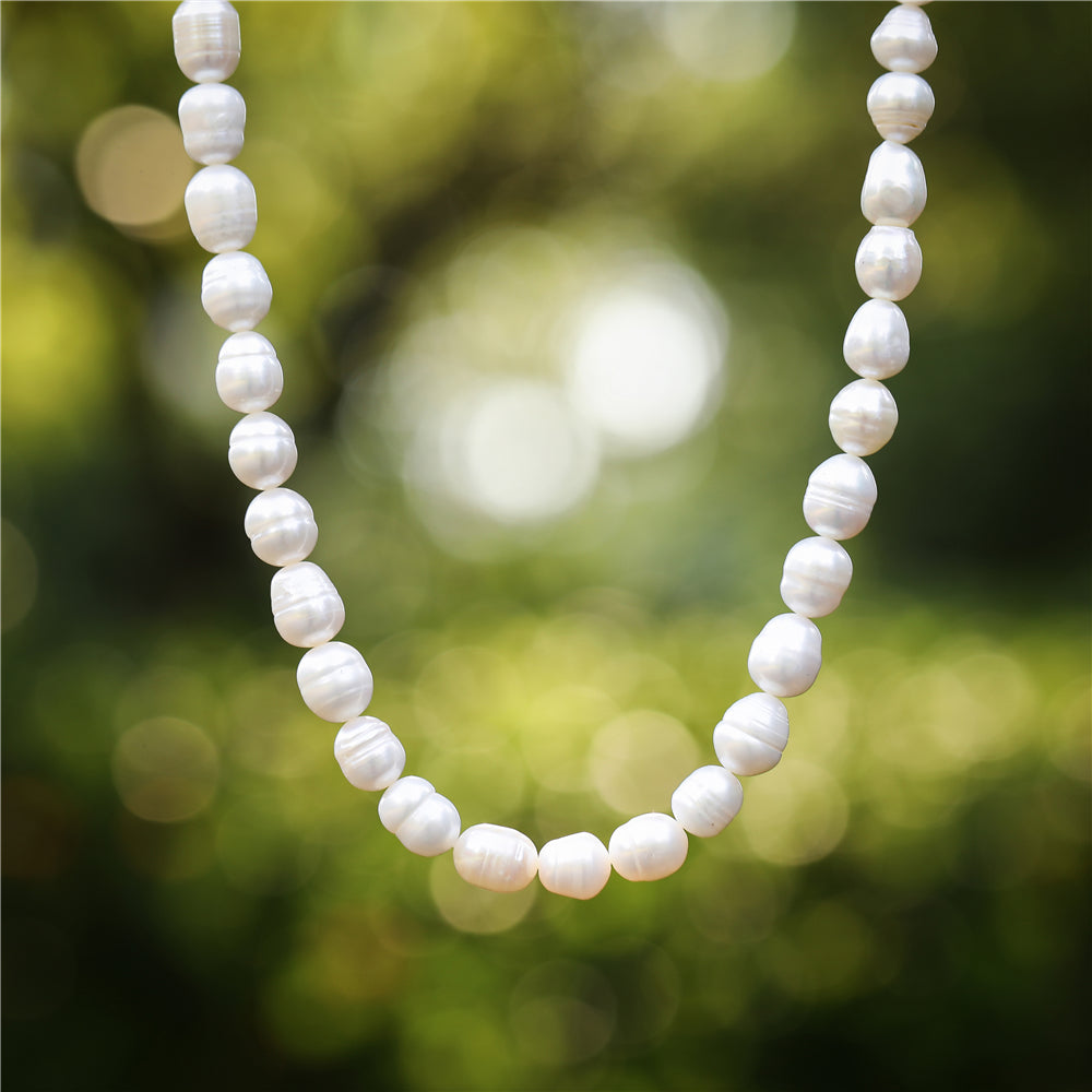 Geschenkset Kette und Armband aus echten Süsswasserperlen Andreani – Handgemachter Schmuck
