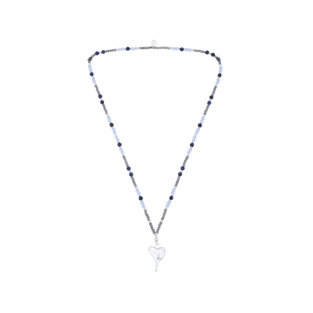 Halskette aus echtem Sodalith Andreani – Handgemachter Schmuck