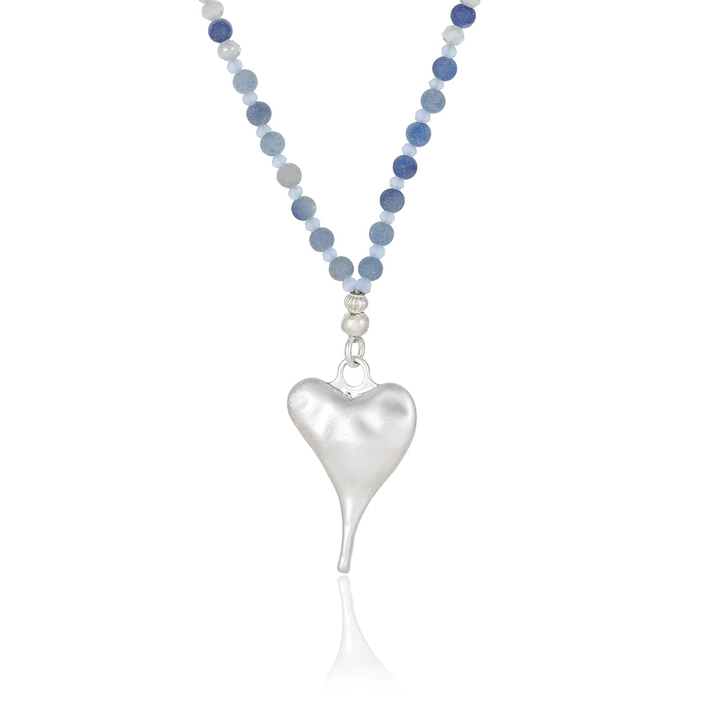 Halskette mit echtem Aventurin Andreani – Handgemachter Schmuck