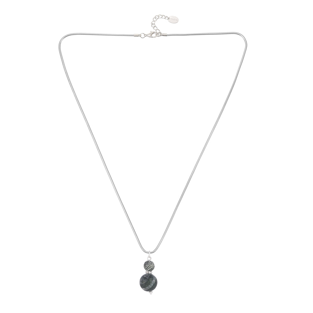 Halskette mit echtem Serpentin Andreani – Handgemachter Schmuck
