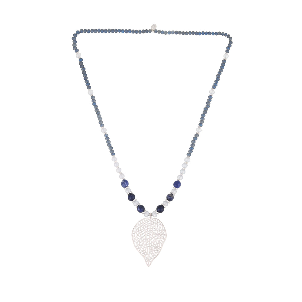 Halskette mit echtem Sodalith Andreani – Handgemachter Schmuck