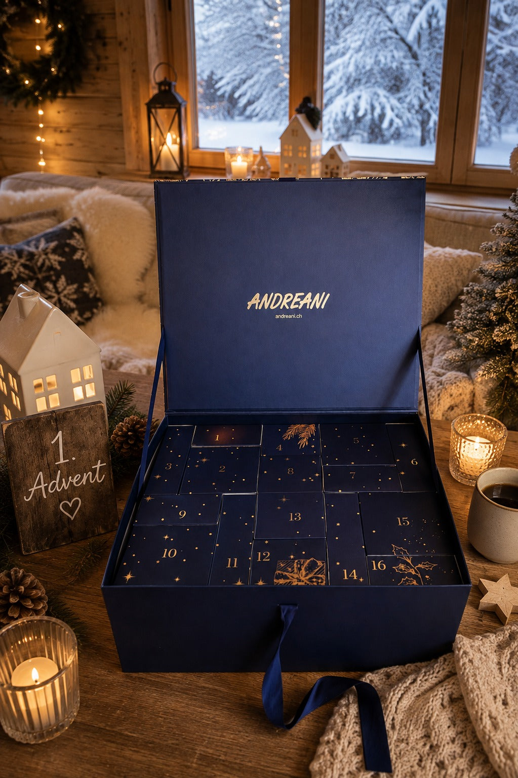 Lava Silber Adventskalender — Erdende Lavasteine und Accessoires