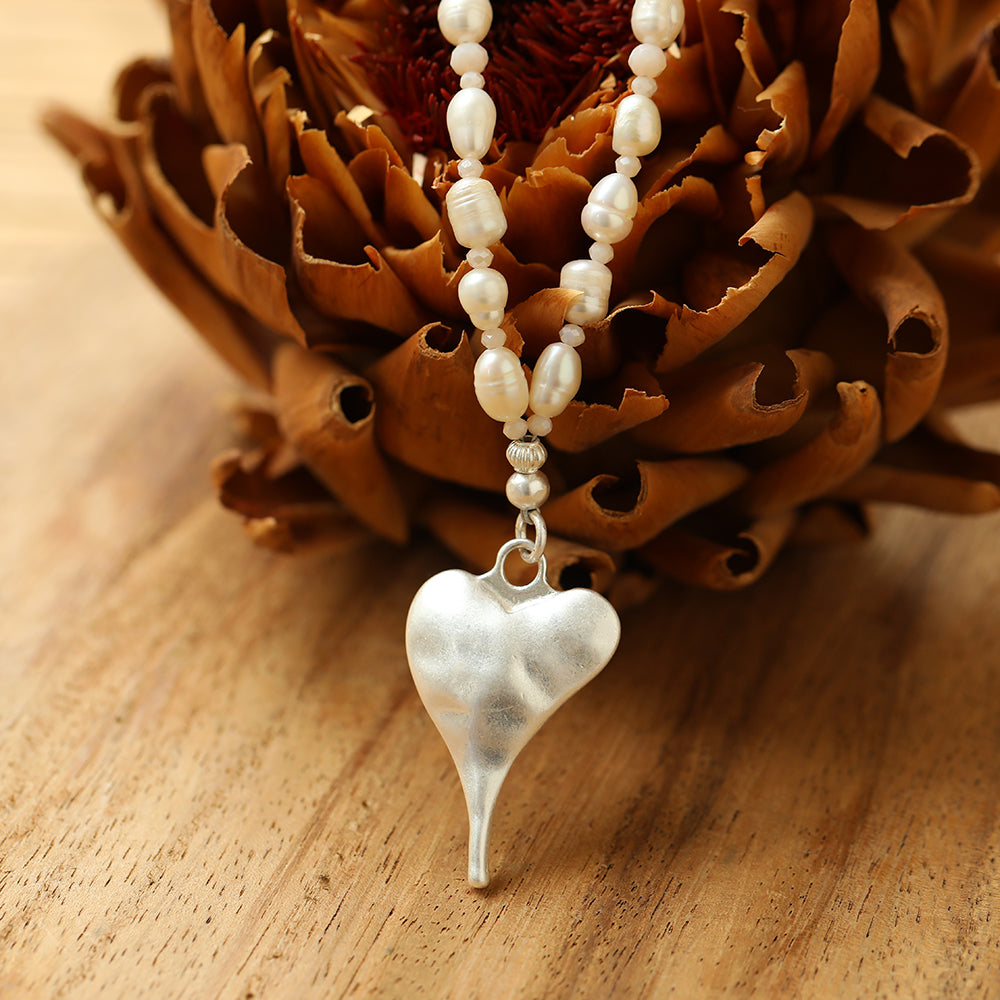 Perlen Herz Set - Sanfte Eleganz