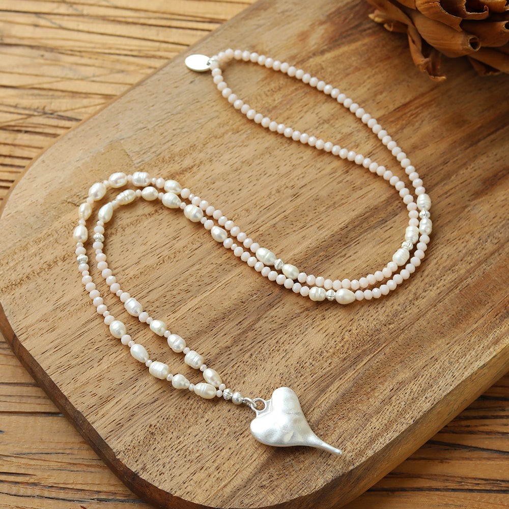 Perlen Herz Set - Sanfte Eleganz