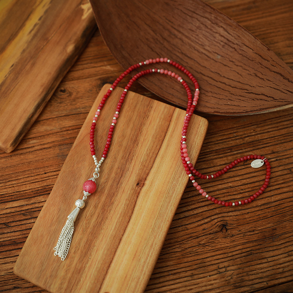 Halskette aus Rotem Achat