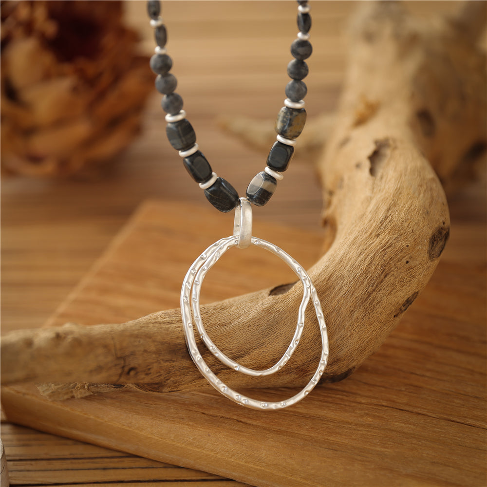 Halskette aus Picasso Jaspis