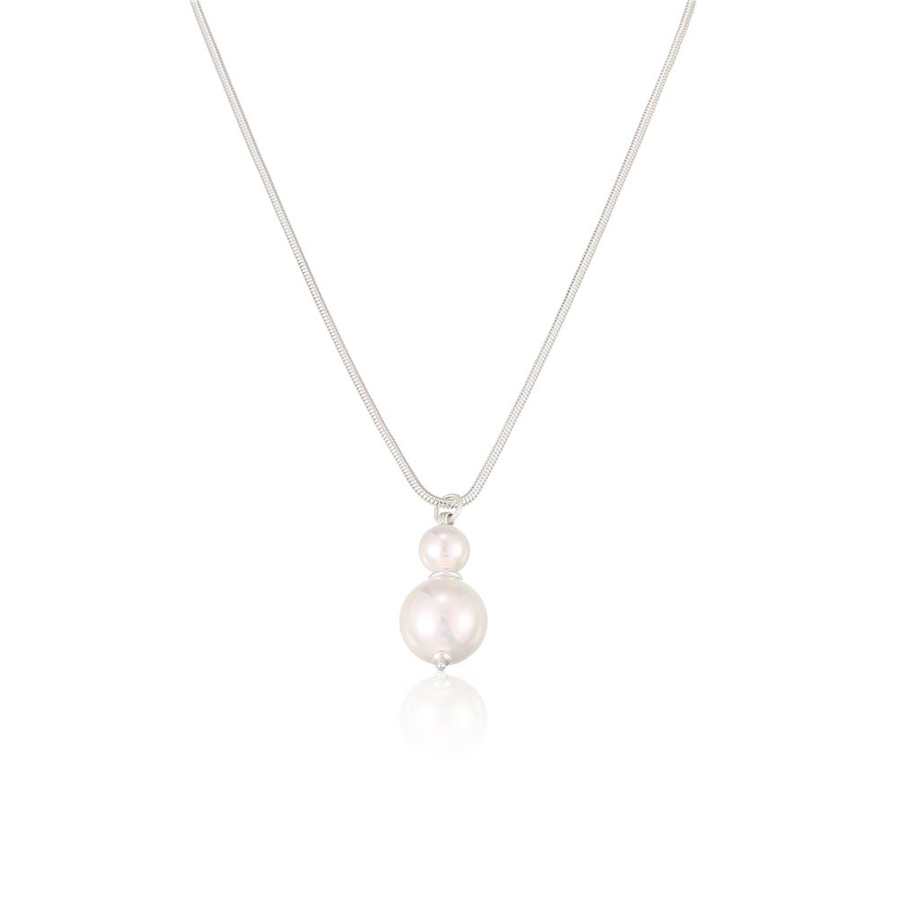 Halskette mit Anhänger aus echtem Shellbead
