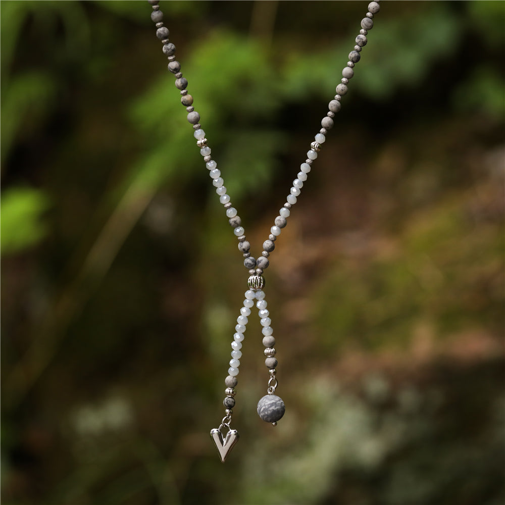 Halskette aus Picasso Jaspis