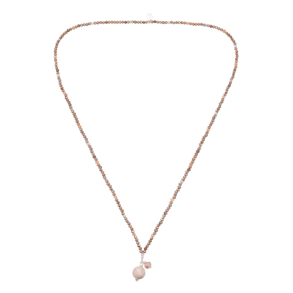 Kette mit Kugelanhänger aus Sonnenstein