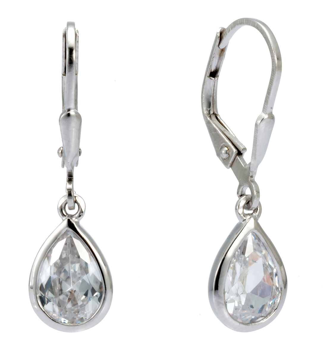 Silber 925 Ohrhänger mit Zirkonia Andreani – Handgemachter Schmuck