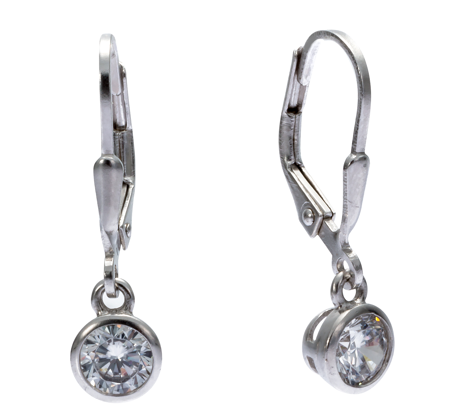 Silber 925 Ohrhänger mit Zirkonia Andreani – Handgemachter Schmuck