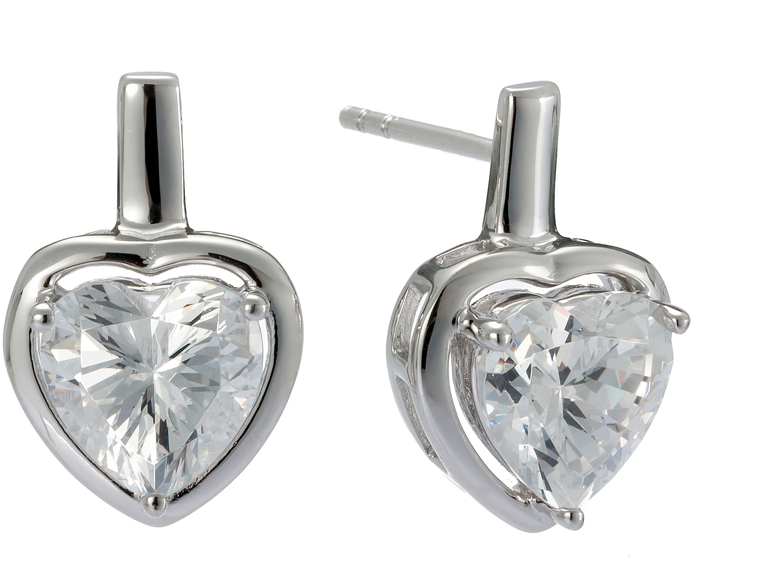 Silber 925 Ohrstecker mit Zirkonia Andreani – Handgemachter Schmuck