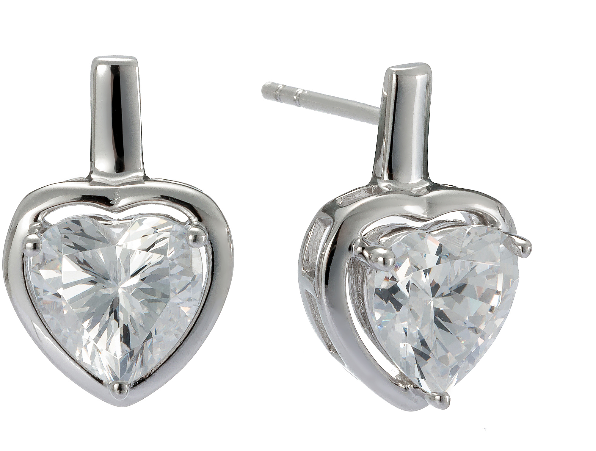 Silber 925 Ohrstecker mit Zirkonia Andreani – Handgemachter Schmuck