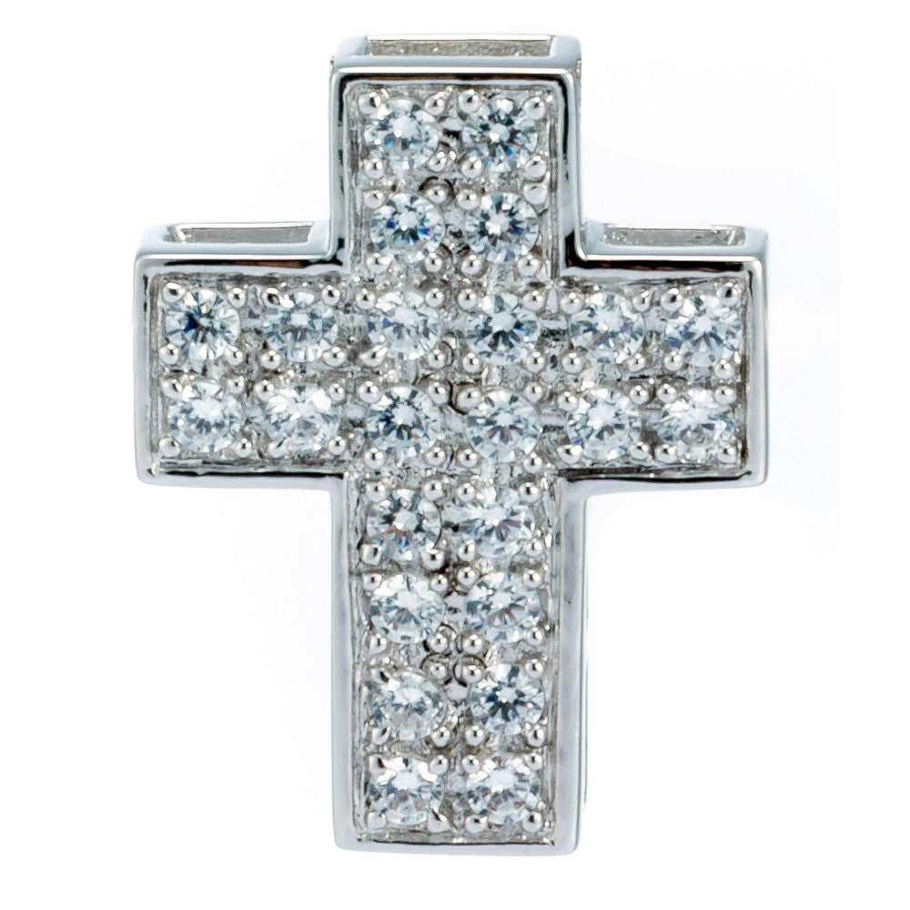 Anhänger Silber 925 Kreuz mit Zirkonia Andreani – Handgemachter Schmuck