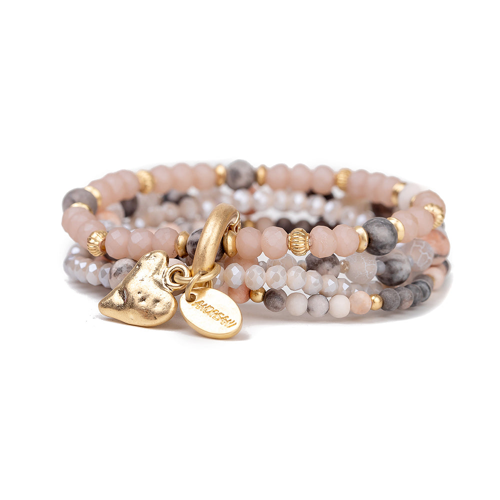 Armband mit echtem Jaspis Andreani – Handgemachter Schmuck