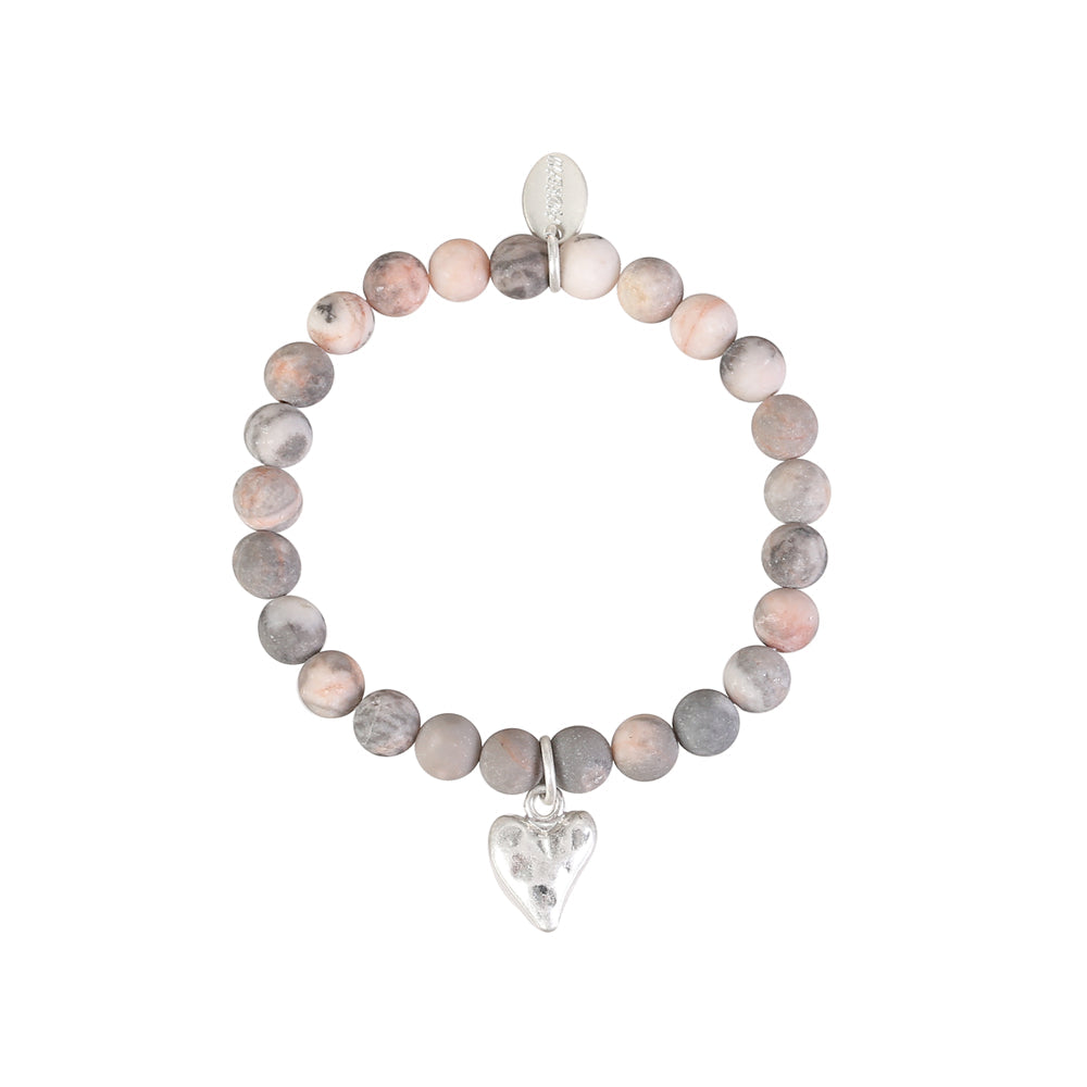 Armband mit echtem Jaspis Andreani – Handgemachter Schmuck