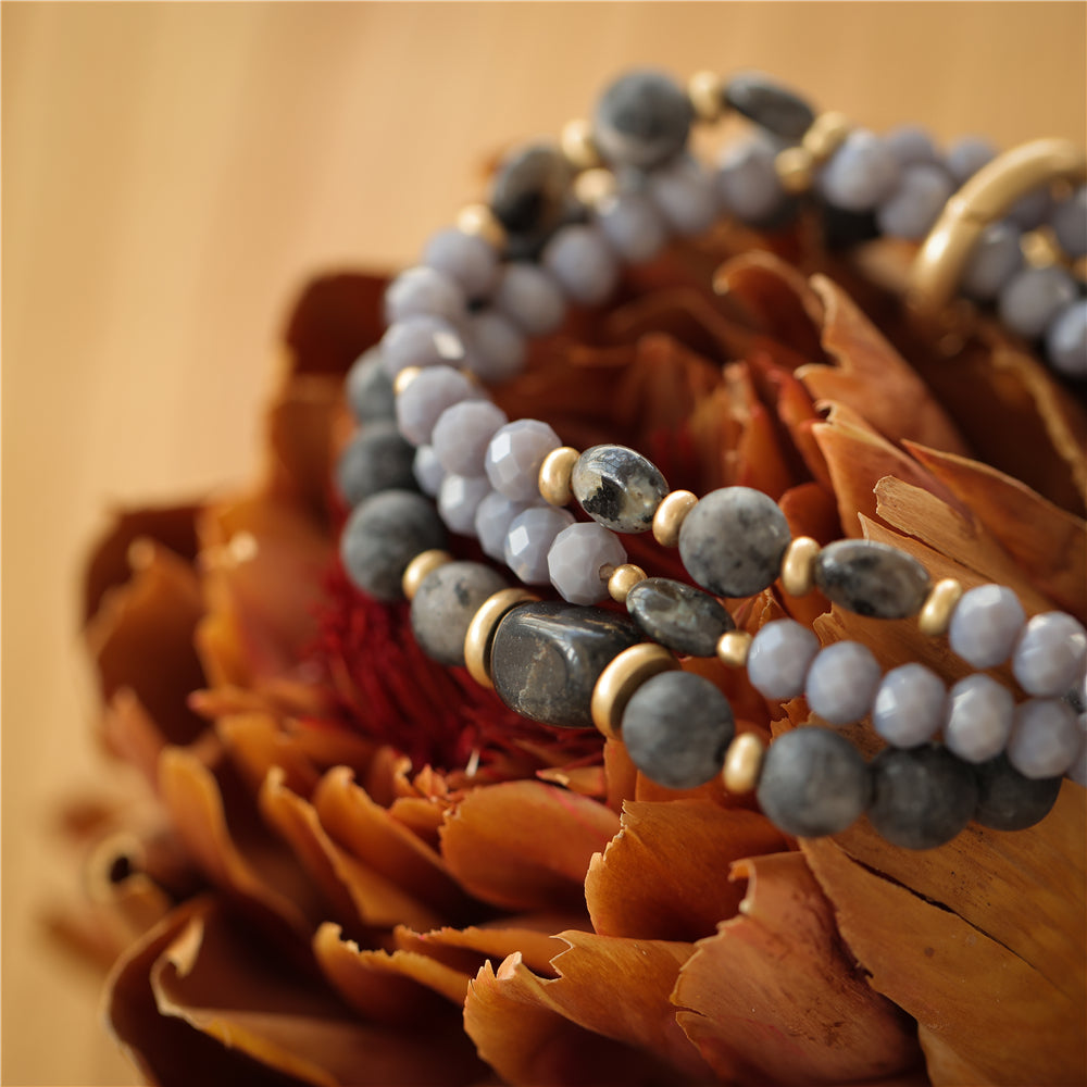 Armband mit echtem Picasso Jaspis Andreani – Handgemachter Schmuck