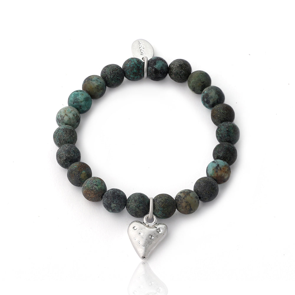 Armband mit echtem afrikanischem Türkis Andreani – Handgemachter Schmuck