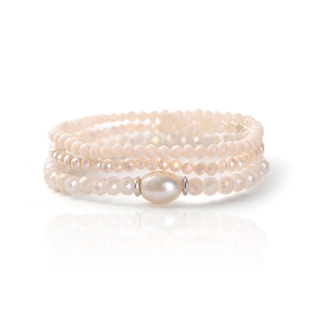 Armband mit echten Süsswasserperlen Andreani – Handgemachter Schmuck