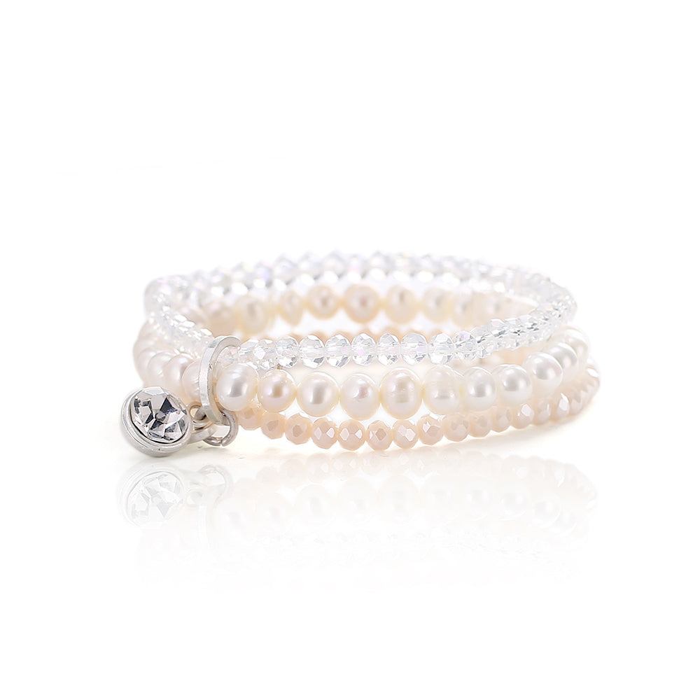 Armband mit echten Süsswasserperlen Andreani – Handgemachter Schmuck